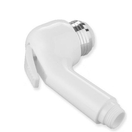 Doccetta doppio getto bianco/cromo