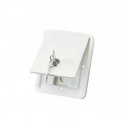 Water filler with lid and key 40 mm white