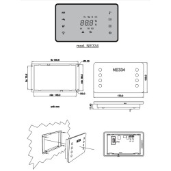 1350.334.01 - Glass control panel NE334 - TRIGANO