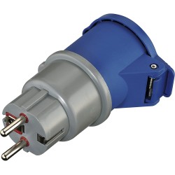 Schuko 16A plug adapter to...
