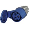 16A Schuko plug to 16A CEE female adapter