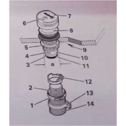 Cheminée de toit pour poêles à gaz COMBI