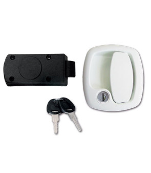 FAP1200 WHITE DOOR LOCK WITH KEYS NS