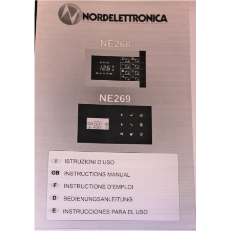 1350.268.03 NUEVA unidad de control de pantalla con marco Nordelettronica