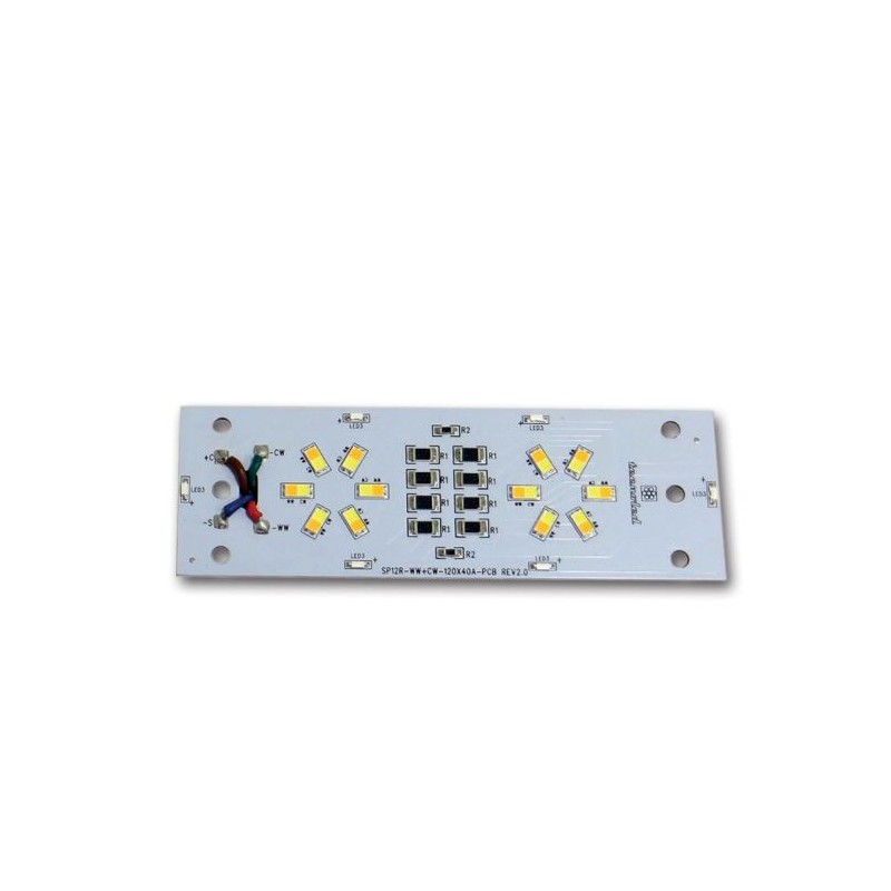 Module 12 bandes LED chaud/froid 120x40 mm