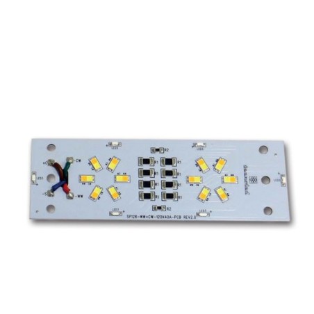 Module 12 bandes LED chaud/froid 120x40 mm