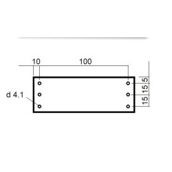 Module 12 bandes LED chaud/froid 120x40 mm