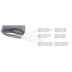 Modulo strip 12 LED caldo/freddo 120x40 mm