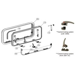 KIT RIPARAZIONE CHIUSURE S7Z DOMETIC DAL 2001 -BG1346 - 4460000653