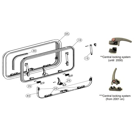 REPARATURSATZ SCHLÖSSER S7Z DOMETIC AB 2001 -BG1346 - 4460000653