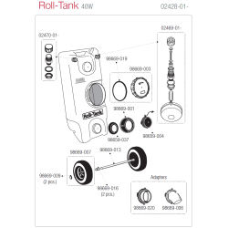 Roll Tank 40 W black water FIAMMA