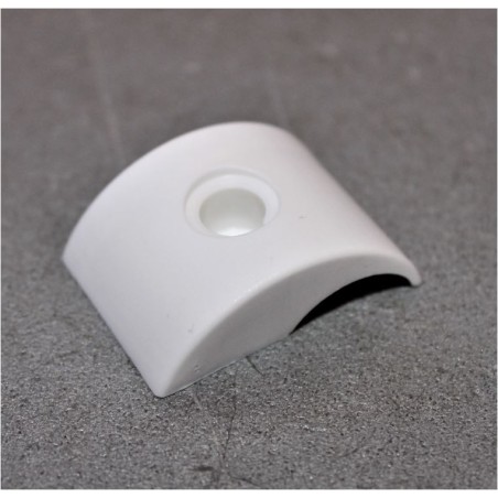 RIMOR - Borne droite plate pour profil 34x12xR19 sans capuchon de fermeture