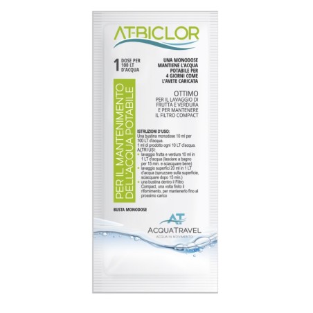 20 Stück EINZELDOSIERBEUTEL 10 ml AT-BICLOR ACQUATRAVEL