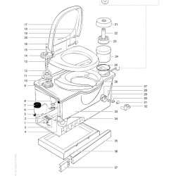 Asiento y funda de repuesto para C2/C3/C4 THETFORD 1619462