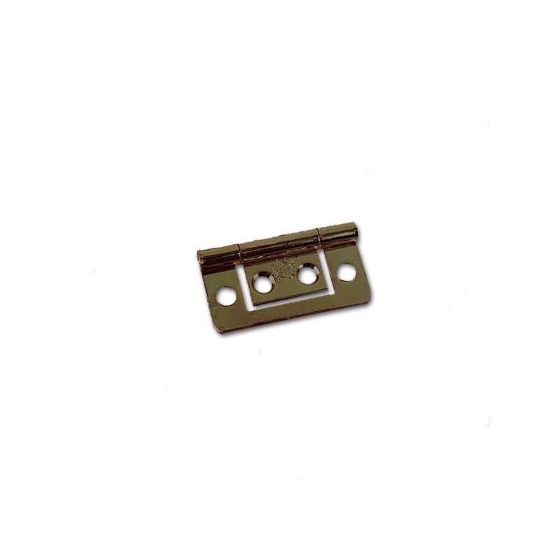 4-piece set Bronzed metal flat hinge 38x20 mm