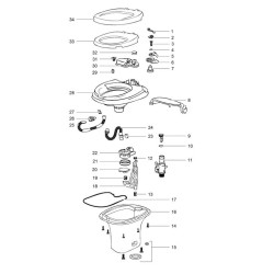 Paletta 12482 AM4 WC THETFORD Aqua Magic IV - 12482