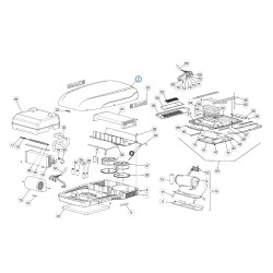 Coque extérieure blanche pour climatiseurs Dometic série B2XXX - 386230121