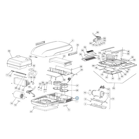 Rivet for Dometic Freshjet White RAL9003 - 386016008