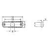 HELLA - Luz de posición lateral empotrable horizontal - vertical naranja