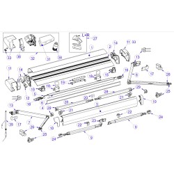 CARCASA DERECHA + IZQUIERDA PARA THULE 6300 BLANCO - 1500603336