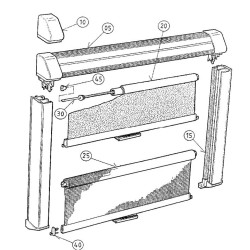 RAKE PAIR OF WHITE HOOKS - 446000150/2