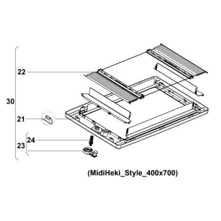 Pack de 12 clips pour hublots Dometic - BG1113 - 4460000587