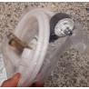 Raccordement d'eau externe avec mitigeur eau chaude/froide et pommeau de douche - raccords rapides - flexible de 1,5 m
