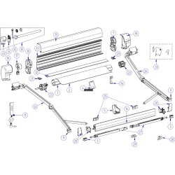 Tappo esterno DX e SX cassone THULE 8000 - 1500601256