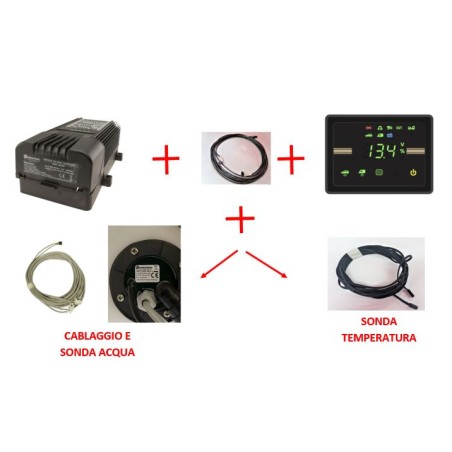 NE324 TVDL + Pack chargeur de batterie NE333 TVDL + sonde eau et température + câbles