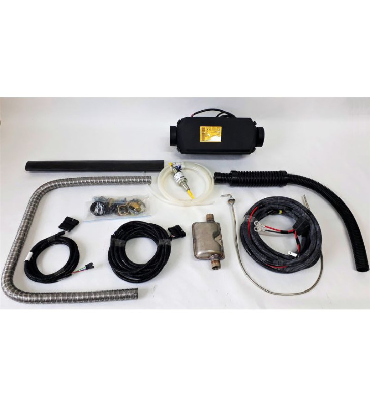 2D-12 installed air heater with PU22 diesel PLANAR HIGH ALTITUDE KIT