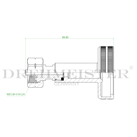 Adaptateur DREHMEISTER Remplissage direct DISH du cylindre W21.8 SX