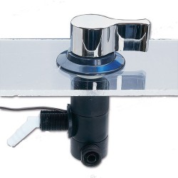 REICH Unterbau-Wasserhahn mit 20-mm-Loch-Mikroschalter – weißer Knopf