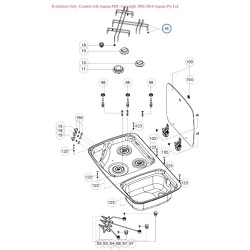 Kit de rejilla SMEV para placa de cocción en aparato combinado DOMETIC MO7103 - 105310244