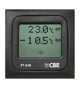 Panel test temperatura batería dígito gris 12V PT638 TOUCH CBE