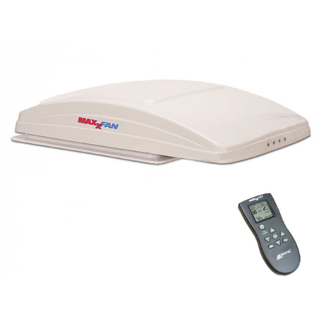 MAXXFAN Deluxe fenêtre de toit ventilée blanche avec télécommande