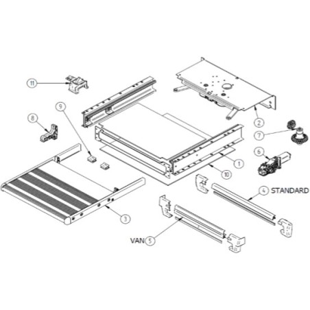 THULE - KIT DE REPARACIÓN DE PIÑÓN DESLIZABLE 2012 - 1500602745