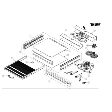 THULE - COUVERCLE DE PROTECTION RESSORT DE FIXATION 6PCS 1500602752