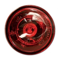 Red round light with LED Ø 38mm