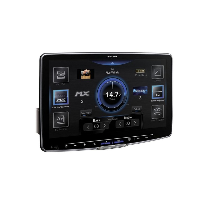 ALPINE ILX-F115D Media Receiver XXL da 11 Pollici con Chassis da 1 DIN, con sintonizzatore DAB+, Apple CarPlay & Android Auto