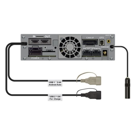 ALPINE Media Receiver XXL da 11Pollici con Chassis da 1 DIN, con sintonizzatore DAB+, Apple CarPlay & Android Auto