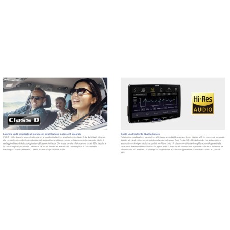 ALPINE Media Receiver XXL da 11Pollici con Chassis da 1 DIN, con sintonizzatore DAB+, Apple CarPlay & Android Auto