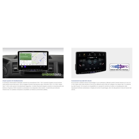 ALPINE Media Receiver XXL da 11Pollici con Chassis da 1 DIN, con sintonizzatore DAB+, Apple CarPlay & Android Auto
