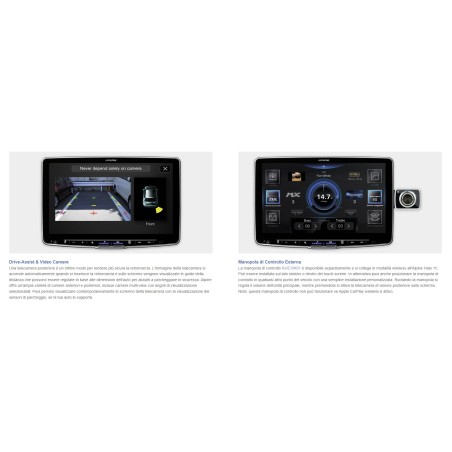 ALPINE Media Receiver XXL da 11Pollici con Chassis da 1 DIN, con sintonizzatore DAB+, Apple CarPlay & Android Auto