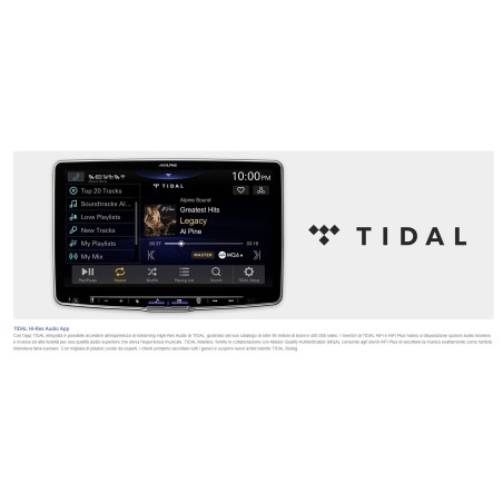ALPINE Media Receiver XXL da 11Pollici con Chassis da 1 DIN, con sintonizzatore DAB+, Apple CarPlay & Android Auto