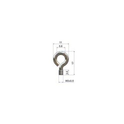 Jeu de 25 oeillets nickel pour embouts Y-track - M3x3,5