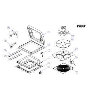 Cupola bianca OMNIVENT THULE 40x40 - 1500601443