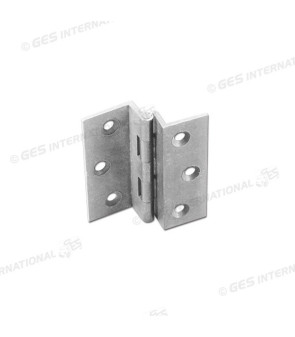 Milled half neck hinge 5x4 chrome