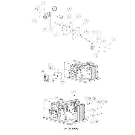 BLOC DE BORNIERS EXTERNE POUR GÉNÉRATEUR À ESSENCE TEC29 DOMETIC - 386520017