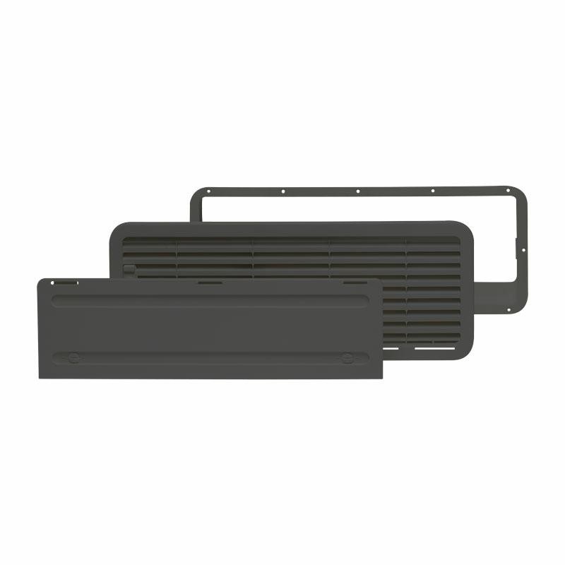 Dometic LS 200 Black 480x180 Lower Fridge Grill Set - 958-2819-80