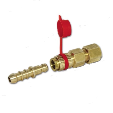 Schneller Gasanschluss für Kupferrohr Ø 8 mm